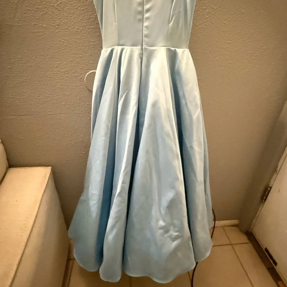 House of CB Mademoiselle Bustier stretch satin midi dress - Picture 9 of 10